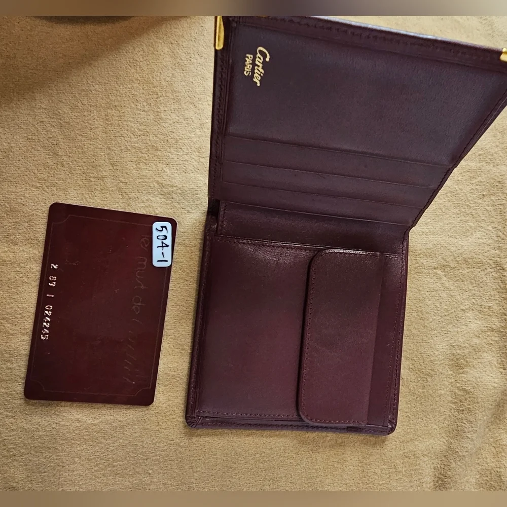 Authentic Cartier wallet GG41 With Authenticity Card. - Picture 5 of 14